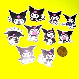 3/$20 brand new 10x waterproof kuromi stickers